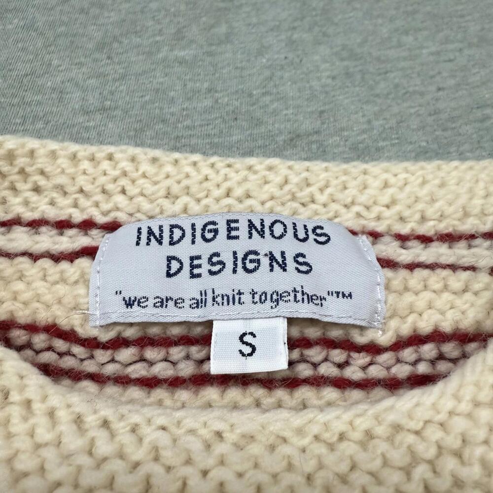 Indigenous Designs Chunky Oversized Wool Women’s Sweater Sz S Twee Gorpcore - Picture 3 of 7